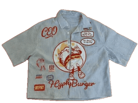 Vintage Work Shirt: Cropped + Custom